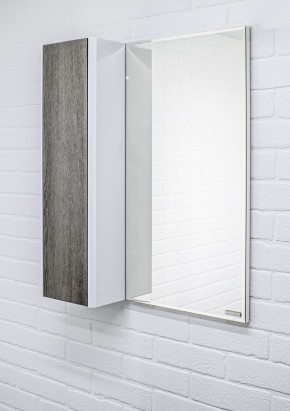 Шкаф-зеркало Uno 60 Дуб серый левый/правый Домино (DU1503HZ) в Губахе - gubaha.ok-mebel.com | фото 8