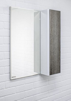 Шкаф-зеркало Uno 60 Дуб серый левый/правый Домино (DU1503HZ) в Губахе - gubaha.ok-mebel.com | фото 9
