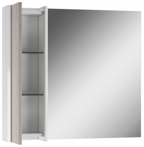 Шкаф-зеркало Uno 80 Дуб серый левый/правый Домино (DU1504HZ) в Губахе - gubaha.ok-mebel.com | фото 4