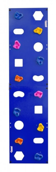 Скалодром пристенный (500*2000) стандарт ЭЛЬБРУС с отверстиями (10 шт. зацепов) цв.синий в Губахе - gubaha.ok-mebel.com | фото