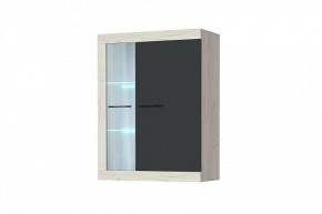 СОНАТА ВНС-800 Шкаф-витрина навесная (крафт белый/антрацит) в Губахе - gubaha.ok-mebel.com | фото
