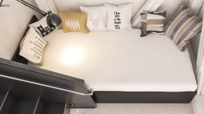 Стандарт Кровать 0900, цвет венге, ШхГхВ 93,5х203,5х70 см., сп.м. 900х2000 мм., без матраса, основание есть в Губахе - gubaha.ok-mebel.com | фото 6