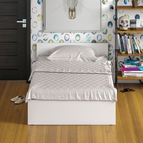 Стандарт Кровать 1200, цвет белый, ШхГхВ 123,5х203,5х70 см., сп.м. 1200х2000 мм., без матраса, основание есть в Губахе - gubaha.ok-mebel.com | фото 5