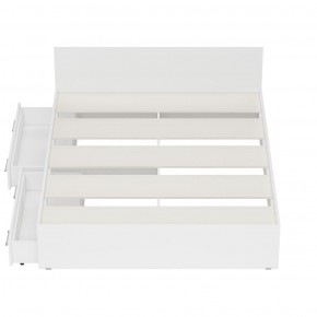 Стандарт Кровать с ящиками 1600, цвет белый, ШхГхВ 163,5х203,5х70 см., сп.м. 1600х2000 мм., без матраса, основание есть в Губахе - gubaha.ok-mebel.com | фото 7