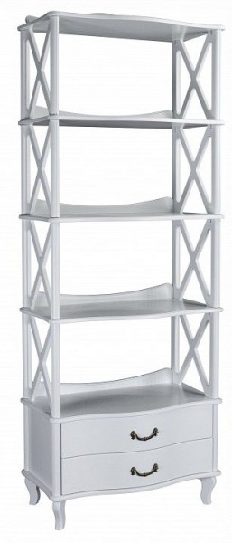 Стеллаж комбинированный Джульетта-4 Л в Губахе - gubaha.ok-mebel.com | фото