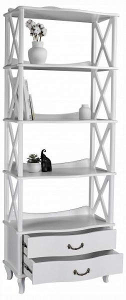 Стеллаж комбинированный Джульетта-4 Л в Губахе - gubaha.ok-mebel.com | фото 5