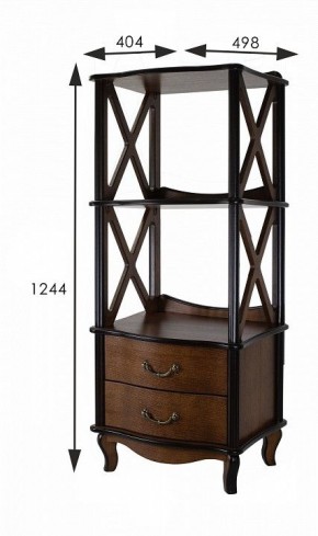 Стеллаж комбинированный Джульетта Л в Губахе - gubaha.ok-mebel.com | фото 4