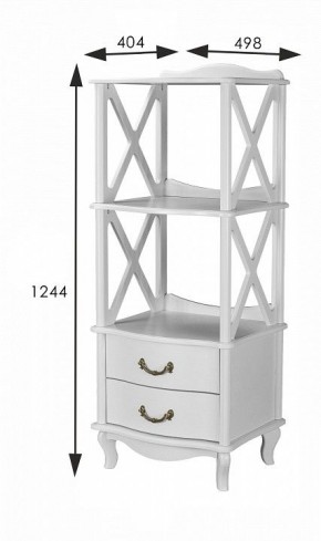 Стеллаж комбинированный Джульетта Л в Губахе - gubaha.ok-mebel.com | фото 8