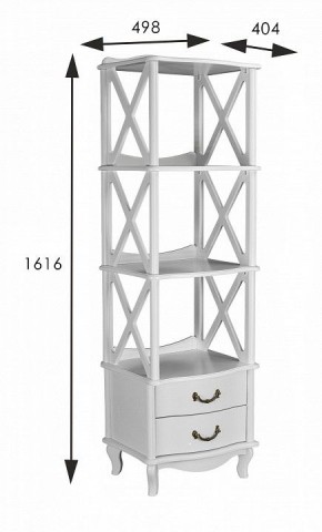 Стеллаж комбинированный Джульетта Л в Губахе - gubaha.ok-mebel.com | фото 4