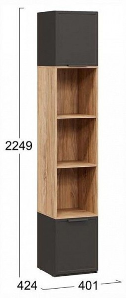 Стеллаж комбинированный Стелла в Губахе - gubaha.ok-mebel.com | фото 4