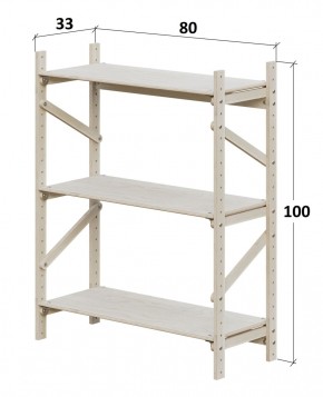 Стеллаж Конструктор Арт.С1000-1 в Губахе - gubaha.ok-mebel.com | фото 2