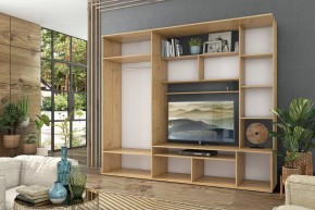 Стенка Алегро (СТЛ.111.03) Дуб дикий/Белый в Губахе - gubaha.ok-mebel.com | фото 2
