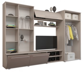 Стенка Монако МДФ в Губахе - gubaha.ok-mebel.com | фото 2