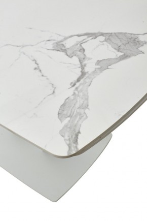 Стол ALATRI 120 GLOSS STATUARIO WHITE SOLID CERAMIC / WHITE, ®DISAUR в Губахе - gubaha.ok-mebel.com | фото 10