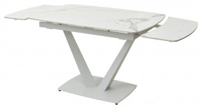 Стол ALATRI 120 GLOSS STATUARIO WHITE SOLID CERAMIC / WHITE, ®DISAUR в Губахе - gubaha.ok-mebel.com | фото 9