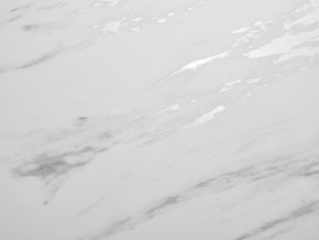 Стол BELLUNO 160 MARBLES KL-99 Белый мрамор матовый, итальянская керамика/ белый каркас, ®DISAUR в Губахе - gubaha.ok-mebel.com | фото 3