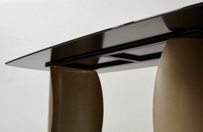 Стол BRONTE 220 KL-188 Контрастный мрамор матовый, итальянская керамика/ Шампань, ®DISAUR в Губахе - gubaha.ok-mebel.com | фото 6