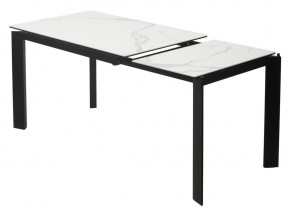 Стол CORNER 120 HIGH GLOSS STATUARIO керамика, стекло/ черный каркас, ®DISAUR в Губахе - gubaha.ok-mebel.com | фото 4