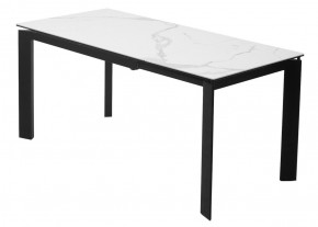 Стол CORNER 120 HIGH GLOSS STATUARIO керамика, стекло/ черный каркас, ®DISAUR в Губахе - gubaha.ok-mebel.com | фото 5
