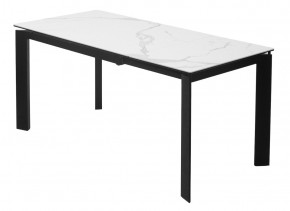 Стол CORNER 120 HIGH GLOSS STATUARIO керамика, стекло/ черный каркас, ®DISAUR в Губахе - gubaha.ok-mebel.com | фото 6