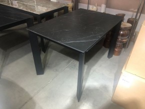 Стол CORNER 120 MATT BLACK MARBLE SOLID CERAMIC / BLACK, ®DISAUR в Губахе - gubaha.ok-mebel.com | фото 2