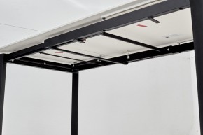 Стол CORNER 120 MATT WHITE MARBLE SOLID CERAMIC / BLACK, ®DISAUR в Губахе - gubaha.ok-mebel.com | фото 9