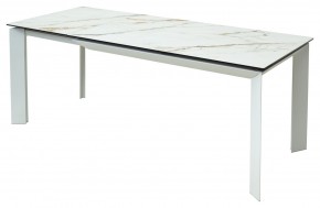Стол CREMONA 160 KL-188 Контрастный мрамор / белый каркас, ®DISAUR в Губахе - gubaha.ok-mebel.com | фото 3