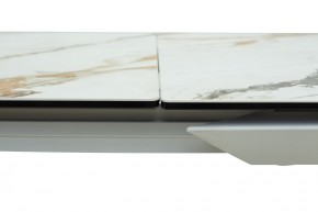 Стол CREMONA 160 KL-188 Контрастный мрамор / белый каркас, ®DISAUR в Губахе - gubaha.ok-mebel.com | фото 5