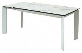 Стол CREMONA 160 KL-188 Контрастный мрамор / белый каркас, ®DISAUR в Губахе - gubaha.ok-mebel.com | фото 7