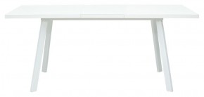 Стол ФИН 120 Белый, стекло/ Белый каркас М-City в Губахе - gubaha.ok-mebel.com | фото 2
