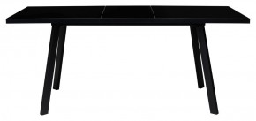 Стол ФИН 120 Черный, стекло/ Черный каркас М-City в Губахе - gubaha.ok-mebel.com | фото