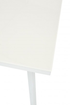 Стол ФИН 120 Латте, стекло/ Белый каркас М-City в Губахе - gubaha.ok-mebel.com | фото 7
