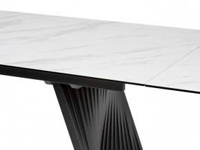 Стол IVAR 200 MARBLES KL-99 Белый мрамор, итальянская керамика, ®DISAUR в Губахе - gubaha.ok-mebel.com | фото 3