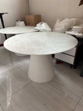 Стол LAURI 120 цвет #S-6 / светло-серый, ®DISAUR в Губахе - gubaha.ok-mebel.com | фото 1