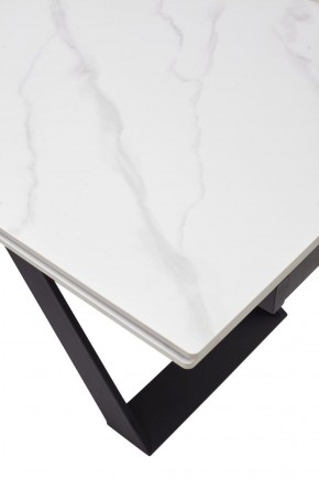 Стол LIVORNO 180 MATT WHITE MARBLE SOLID CERAMIC / BLACK, ®DISAUR в Губахе - gubaha.ok-mebel.com | фото 9