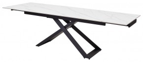 Стол LIVORNO 180 MATT WHITE MARBLE SOLID CERAMIC / BLACK, ®DISAUR в Губахе - gubaha.ok-mebel.com | фото 8