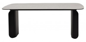 Стол NORD 200 TL-102 Бежевый мрамор, испанская керамика / черный каркас, ®DISAUR в Губахе - gubaha.ok-mebel.com | фото 4