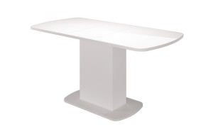 Стол обеденный Соренто 2 раздвижной (Белый) в Губахе - gubaha.ok-mebel.com | фото
