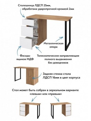 Стол письменный Эконом стандарт С-401 в Губахе - gubaha.ok-mebel.com | фото 6