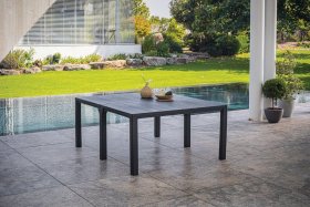 Стол раскладной Джули (Julie Double table 2 configurations) Графит в Губахе - gubaha.ok-mebel.com | фото 2