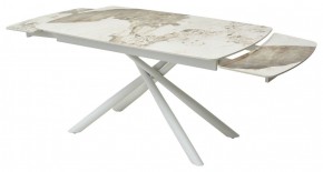 Стол RIVOLI 140 GLOSS LUXURY PANDORA SOLID CERAMIC / WHITE, ®DISAUR в Губахе - gubaha.ok-mebel.com | фото 8