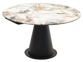 Стол TERAMO 135 GLOSS GRAND JADE SOLID CERAMIC, керамика, поворотн.механизм / Черный каркас, ®DISAUR в Губахе - gubaha.ok-mebel.com | фото 15