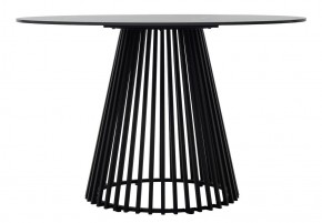 Стол TERNI 120 MATT BLACK MARBLE SOLID CERAMIC Черный мрамор матовый, керамика /Черн.каркас, ®DISAUR в Губахе - gubaha.ok-mebel.com | фото 7