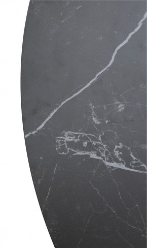 Стол TERNI 120 MATT BLACK MARBLE SOLID CERAMIC Черный мрамор матовый, керамика /Черн.каркас, ®DISAUR в Губахе - gubaha.ok-mebel.com | фото 9
