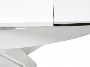 Стол TRENTO 120 HIGH GLOSS STATUARIO Белый мрамор глянцевый, керамика/ белый каркас, ®DISAUR в Губахе - gubaha.ok-mebel.com | фото 10
