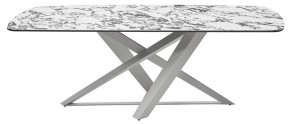 Стол VICENZA 220 BULGARI WHITE, керамика / белый, ®DISAUR в Губахе - gubaha.ok-mebel.com | фото 8