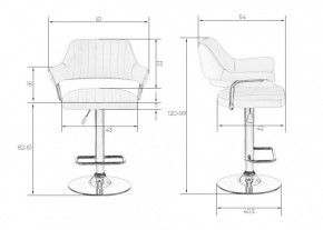 Стул барный DOBRIN CHARLY LM-5019 (коричневый) в Губахе - gubaha.ok-mebel.com | фото 2