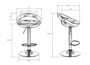 Стул барный DOBRIN DISCO LM-1010 (оранжевый) в Губахе - gubaha.ok-mebel.com | фото