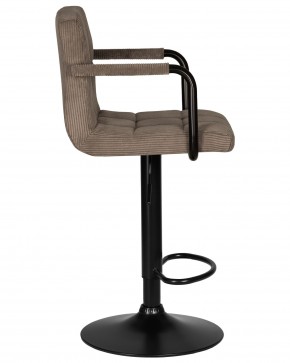 Стул барный DOBRIN KRUGER ARM BLACK, какао вельвет (LAR-E2041-05) в Губахе - gubaha.ok-mebel.com | фото 3
