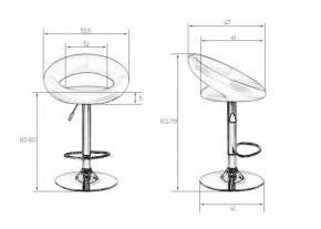 Стул барный DOBRIN MIRA LM-5001 (зеленый) в Губахе - gubaha.ok-mebel.com | фото 3